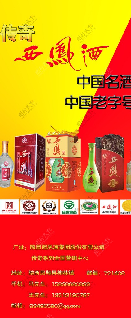 西凤酒展架图片