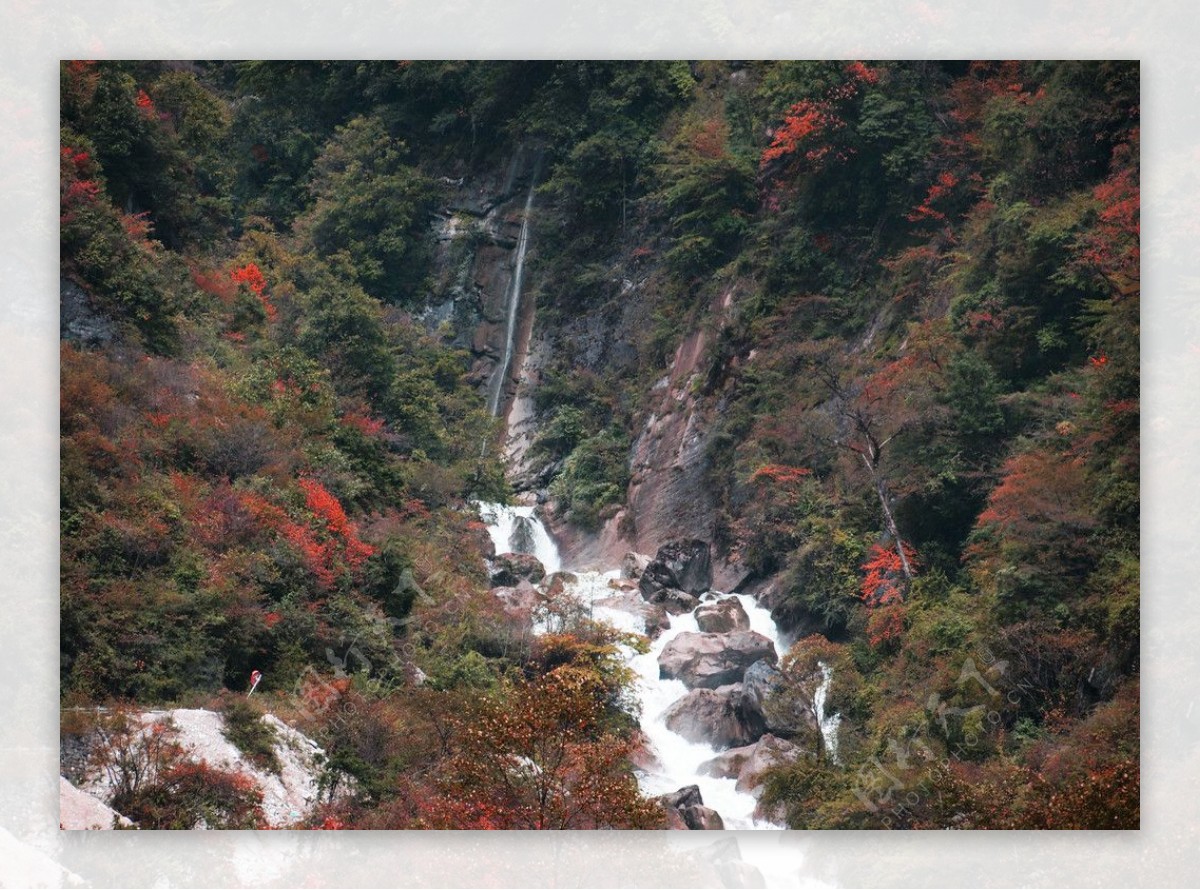 丹云峡的红叶图片