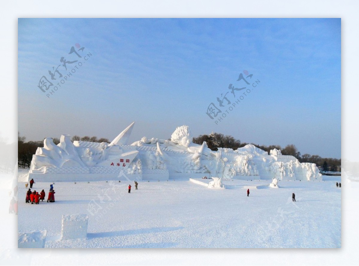 太阳岛雪雕图片