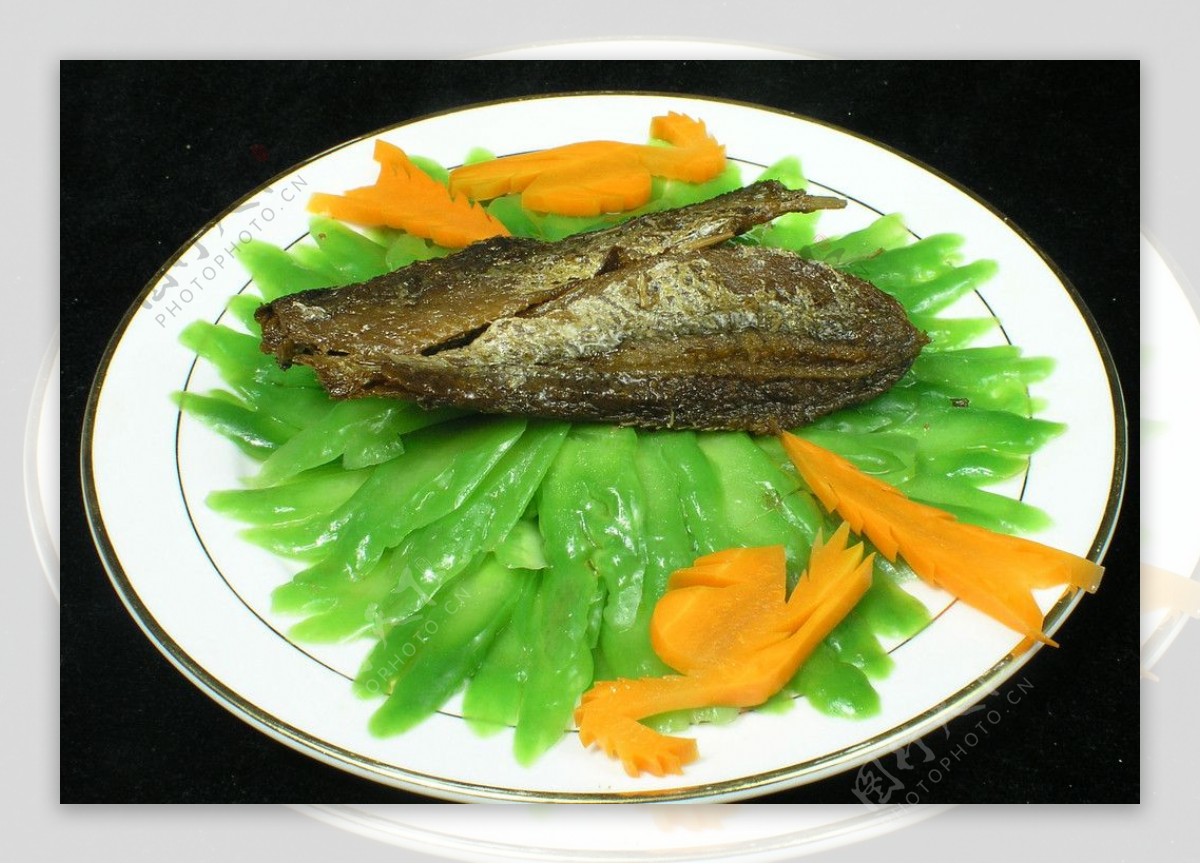 豆豉鲮鱼油麦菜图片素材-编号14125955-图行天下