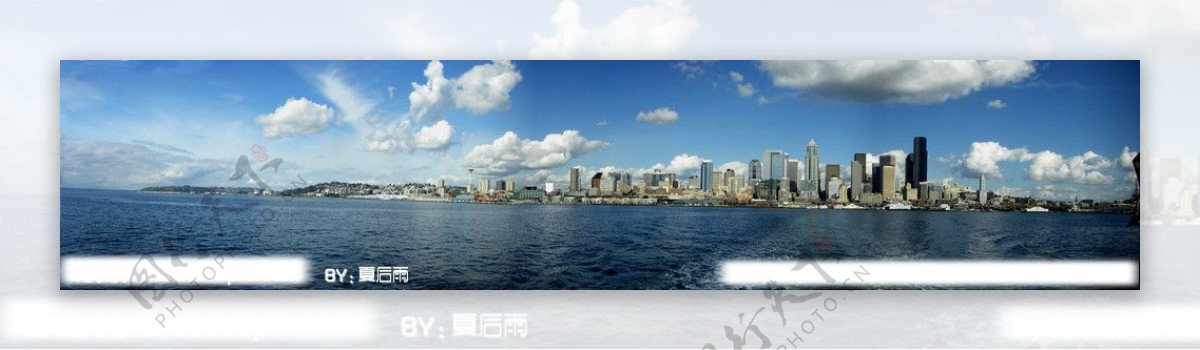 美国西雅图全景美国太平洋西北区最大的城市图片