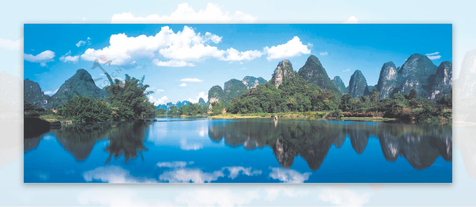桂林山水长卷高清晰图片