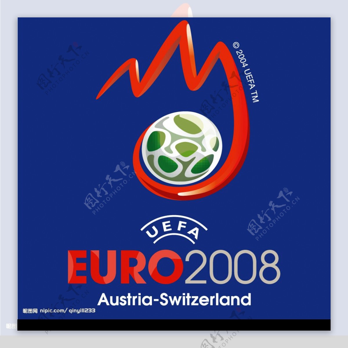 2008欧洲杯矢量标志图片