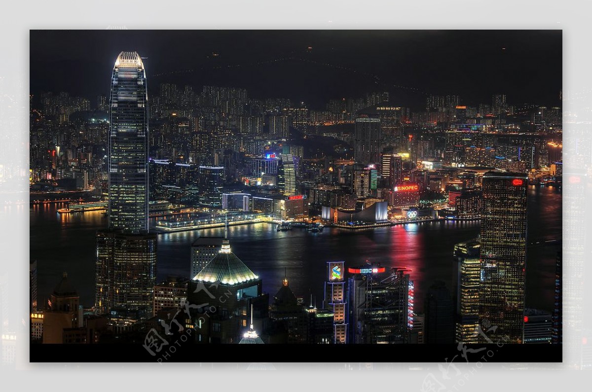 夜香港图片