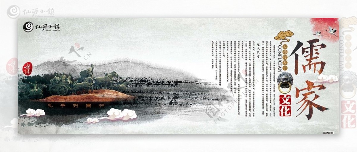 儒家文化孔子列国行图片