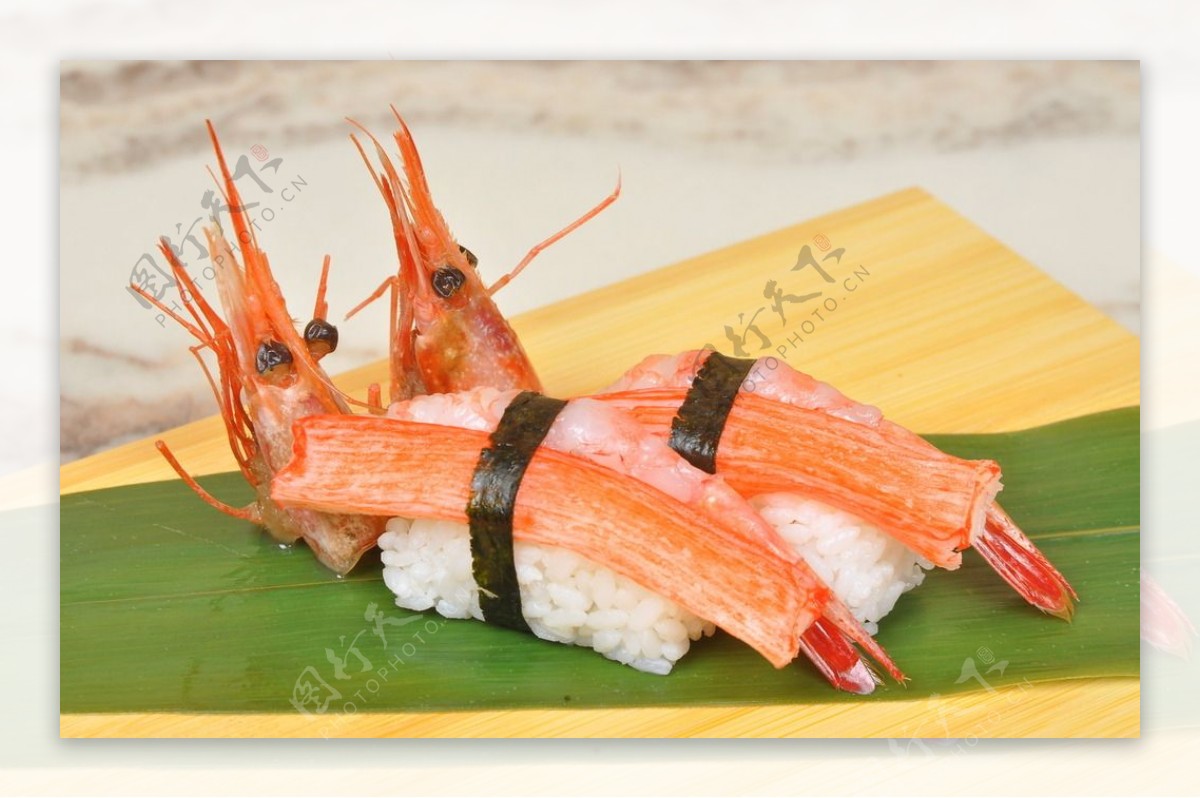 大崎甘虾寿司图片