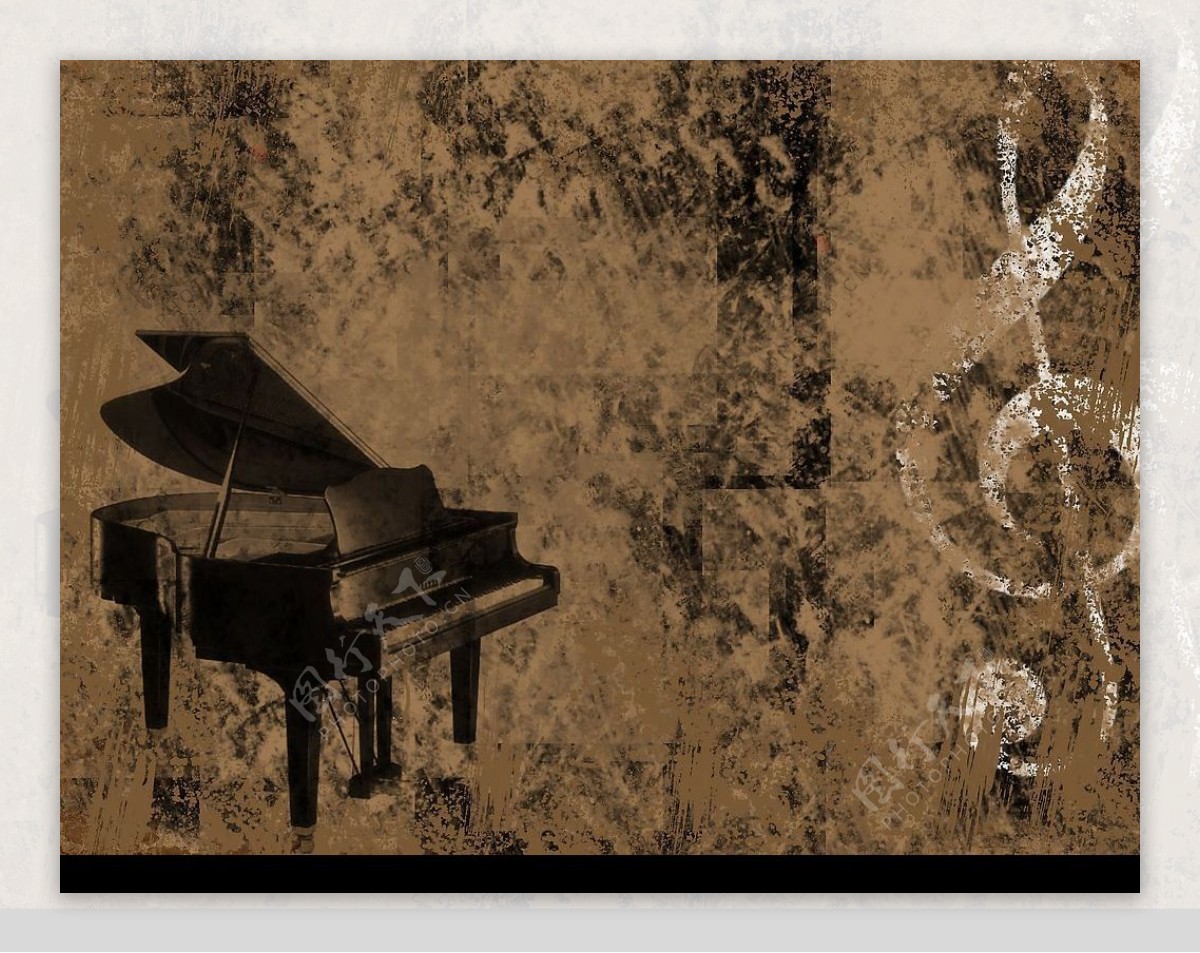 非主流钢琴底纹图片