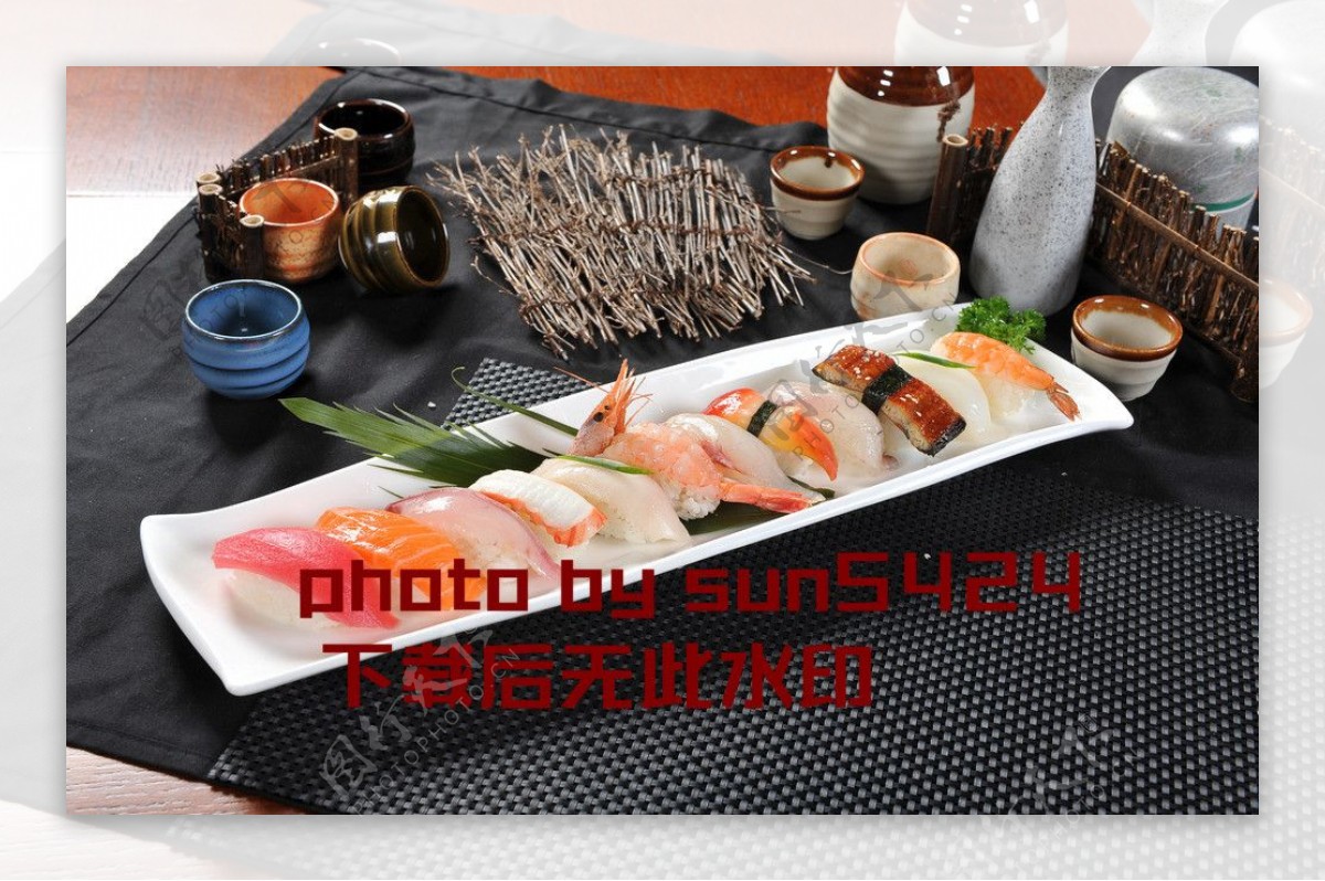 寿司拼盘图片