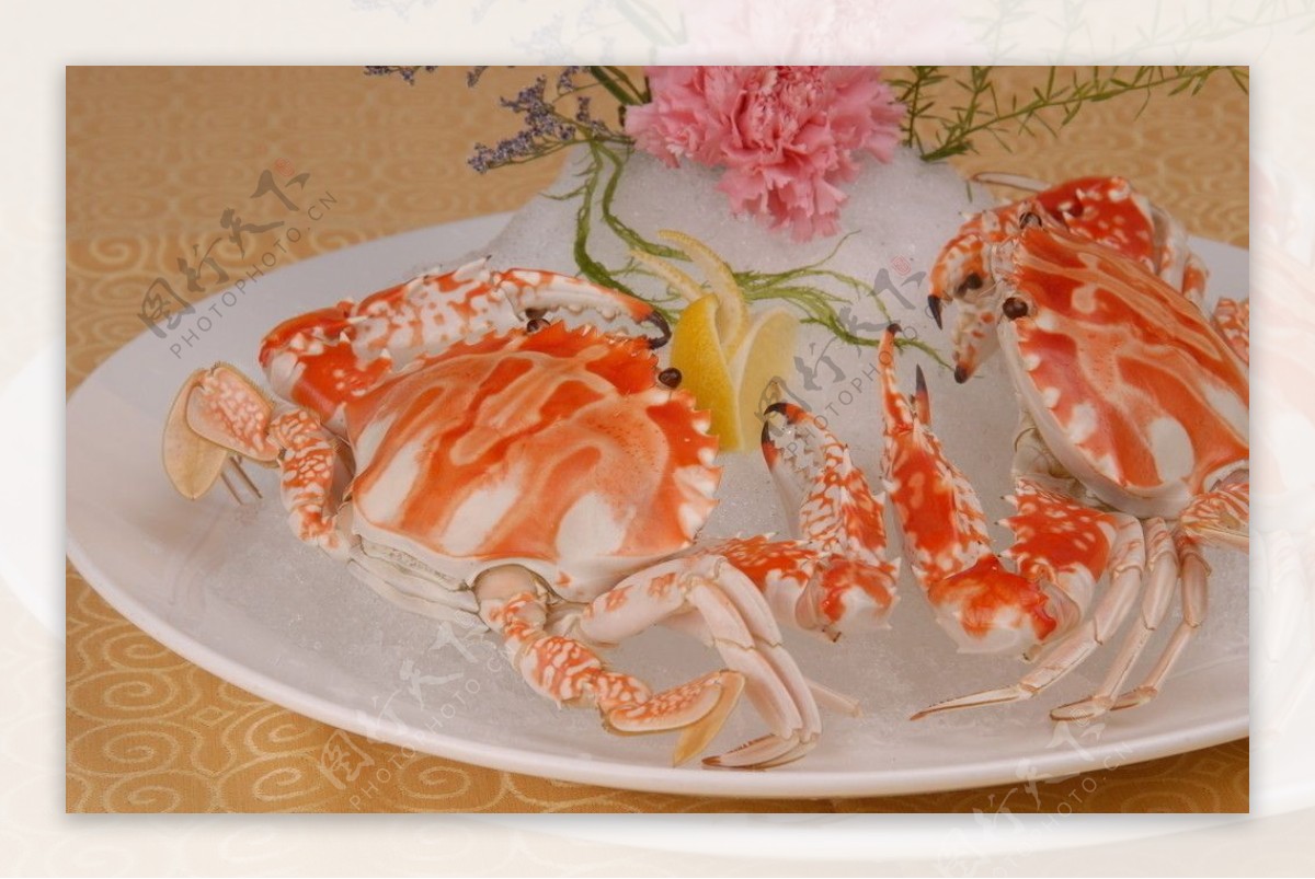 潮式冻红蟹图片