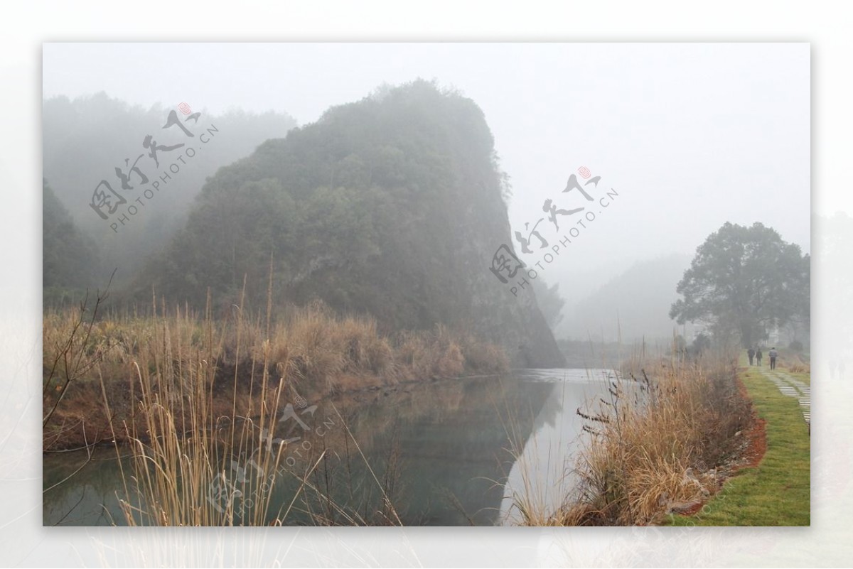 小河风景图片