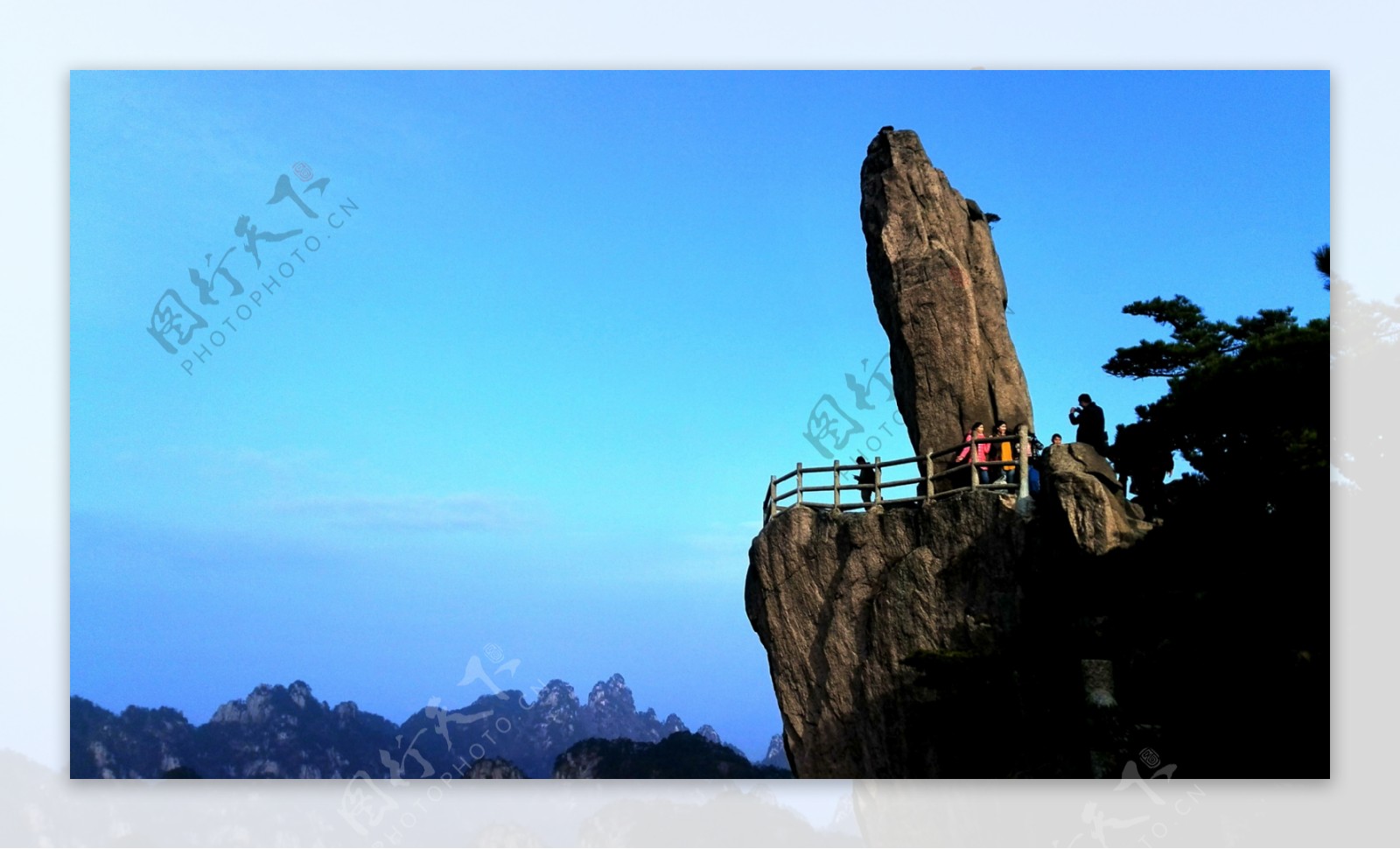 黄山飞来石图片