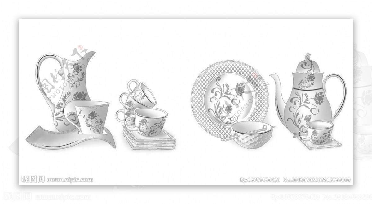 茶壶咖啡杯碗碟图片