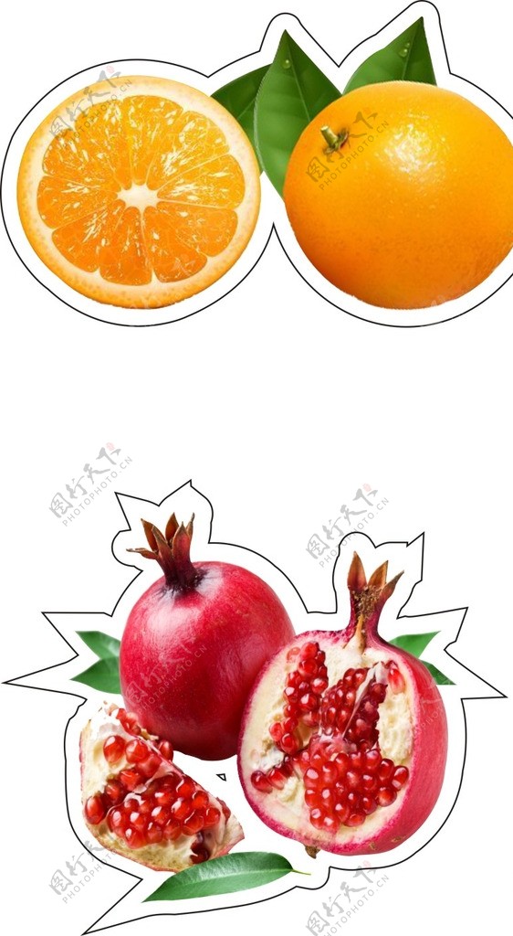 水果异形模切图片