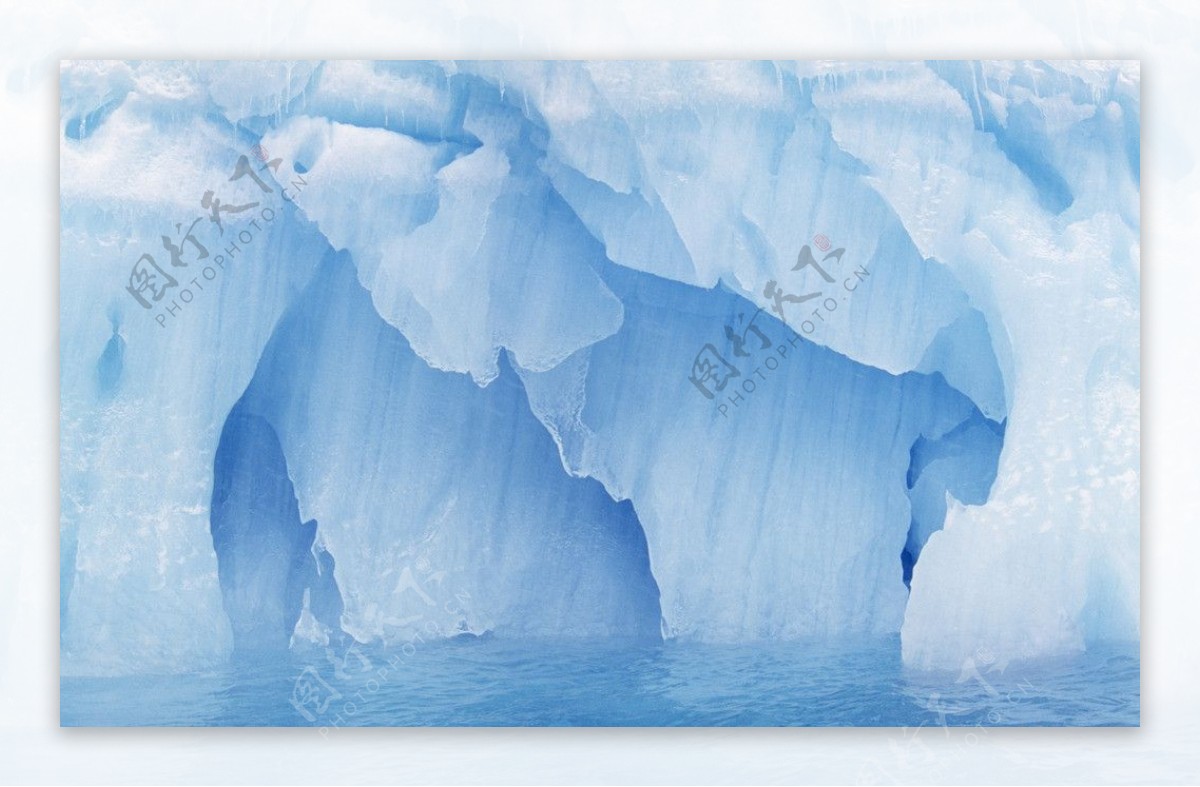 冰山冰块图片