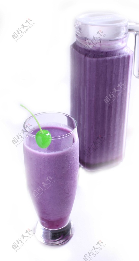 鲜榨紫薯汁图片
