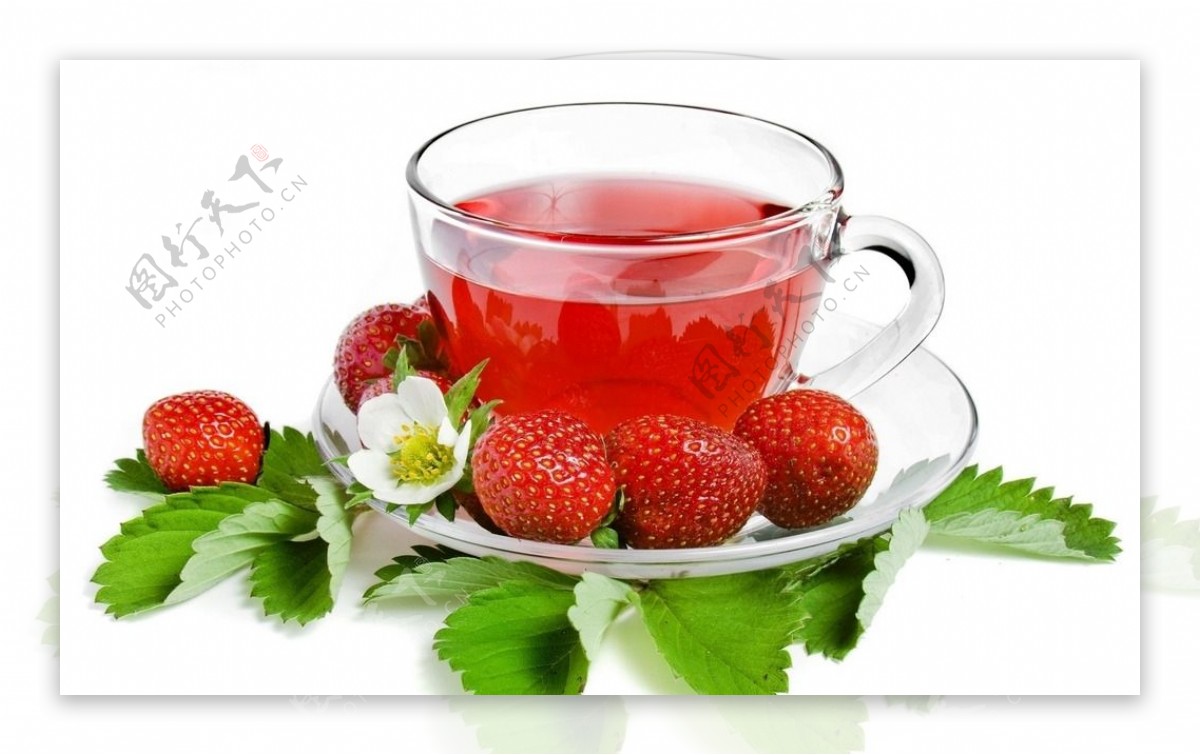 高清草莓果汁图片