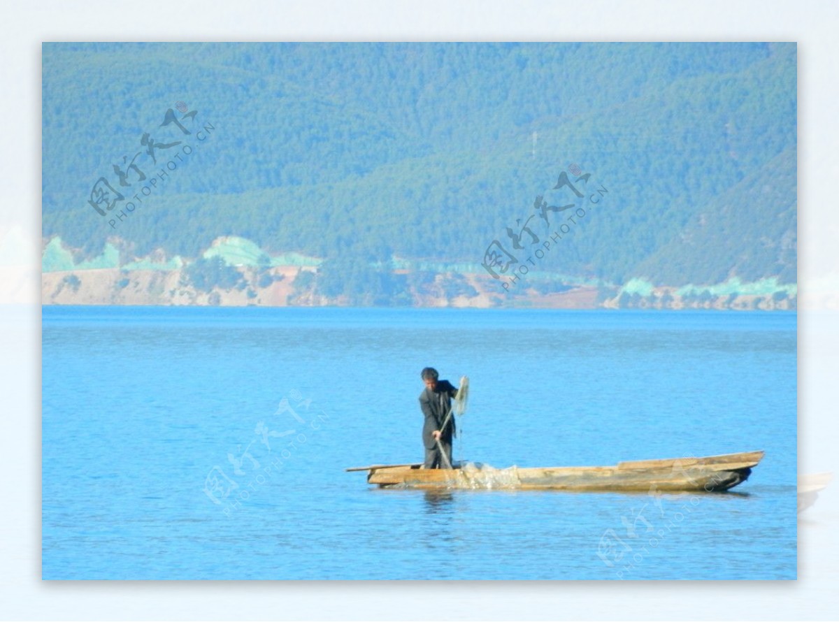 泸沽湖摄影图片