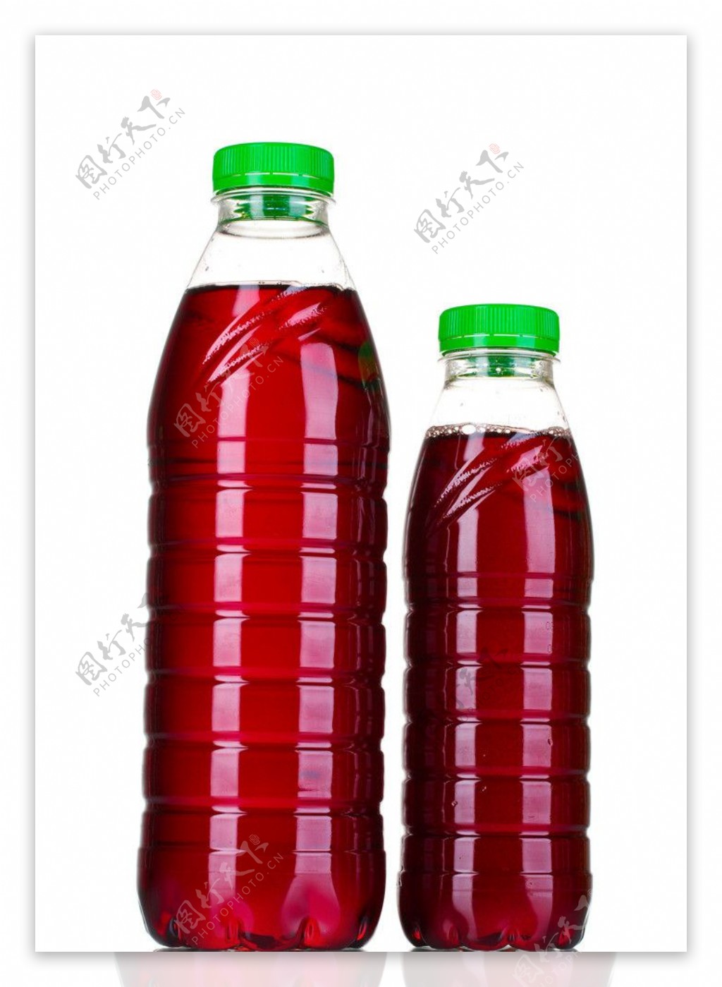 两瓶果汁图片