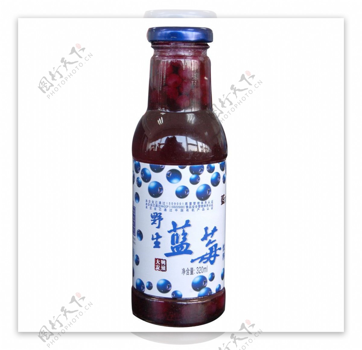 野生蓝莓汁饮料图片