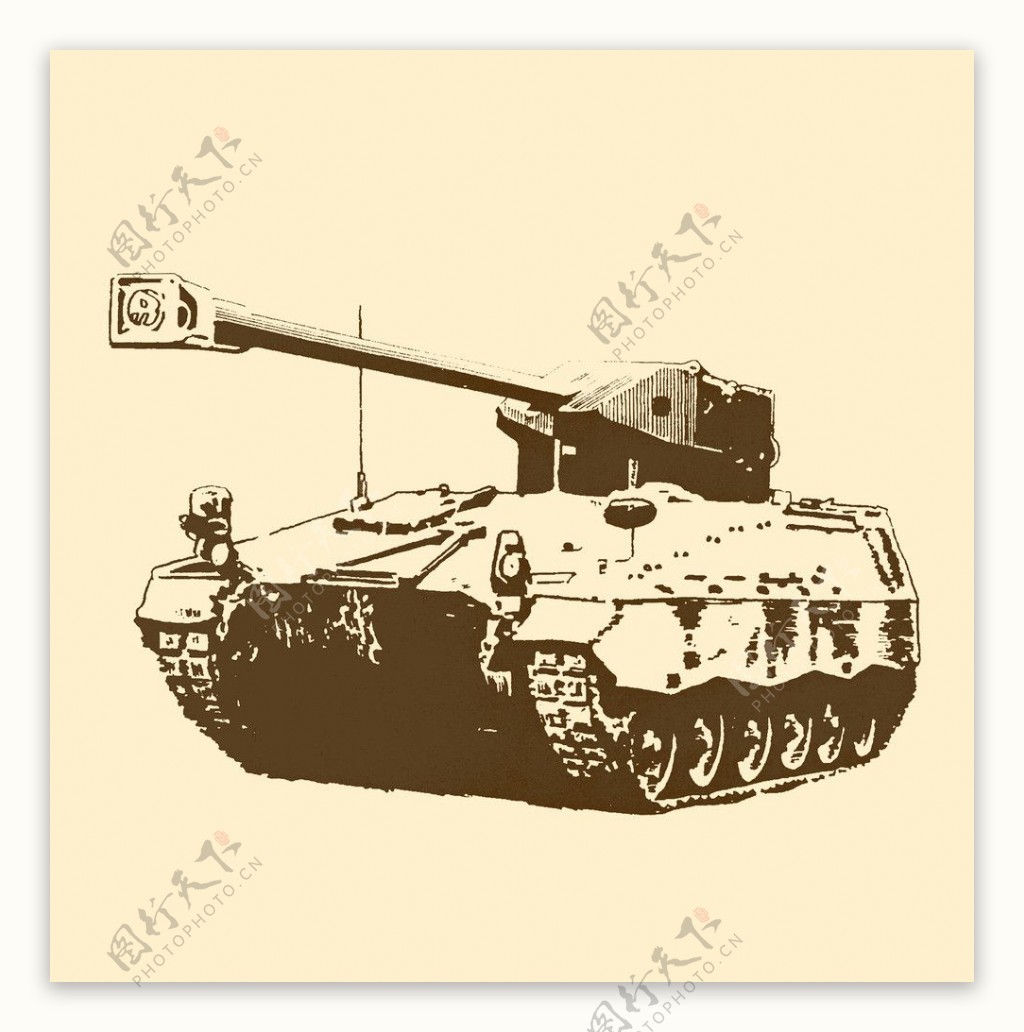 顶置式火炮坦克图片