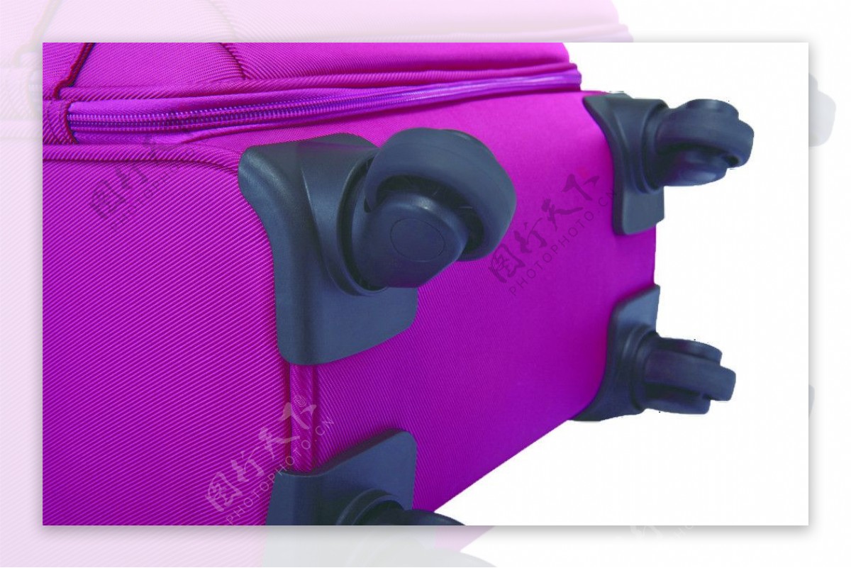 荧光紫箱包底部图片