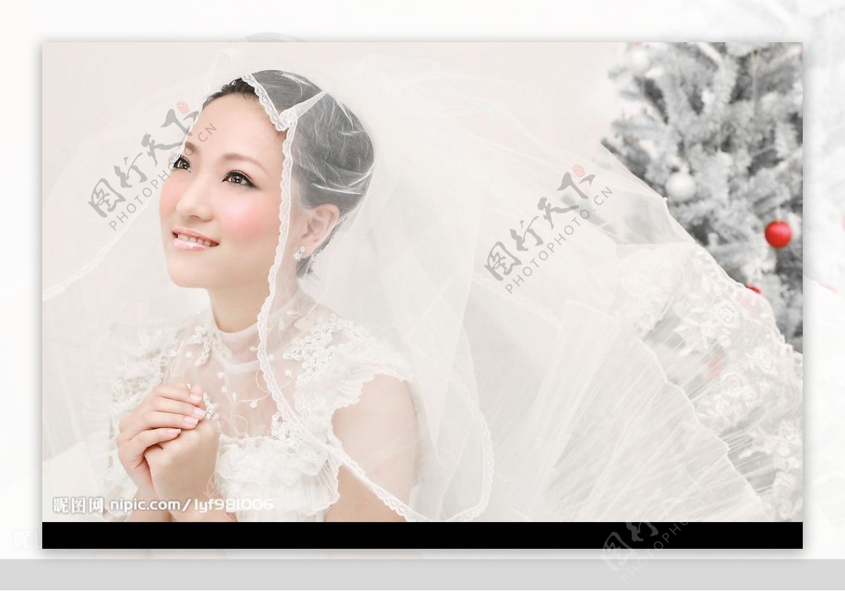 白色圣诞新娘2北京格林兄弟摄影图片