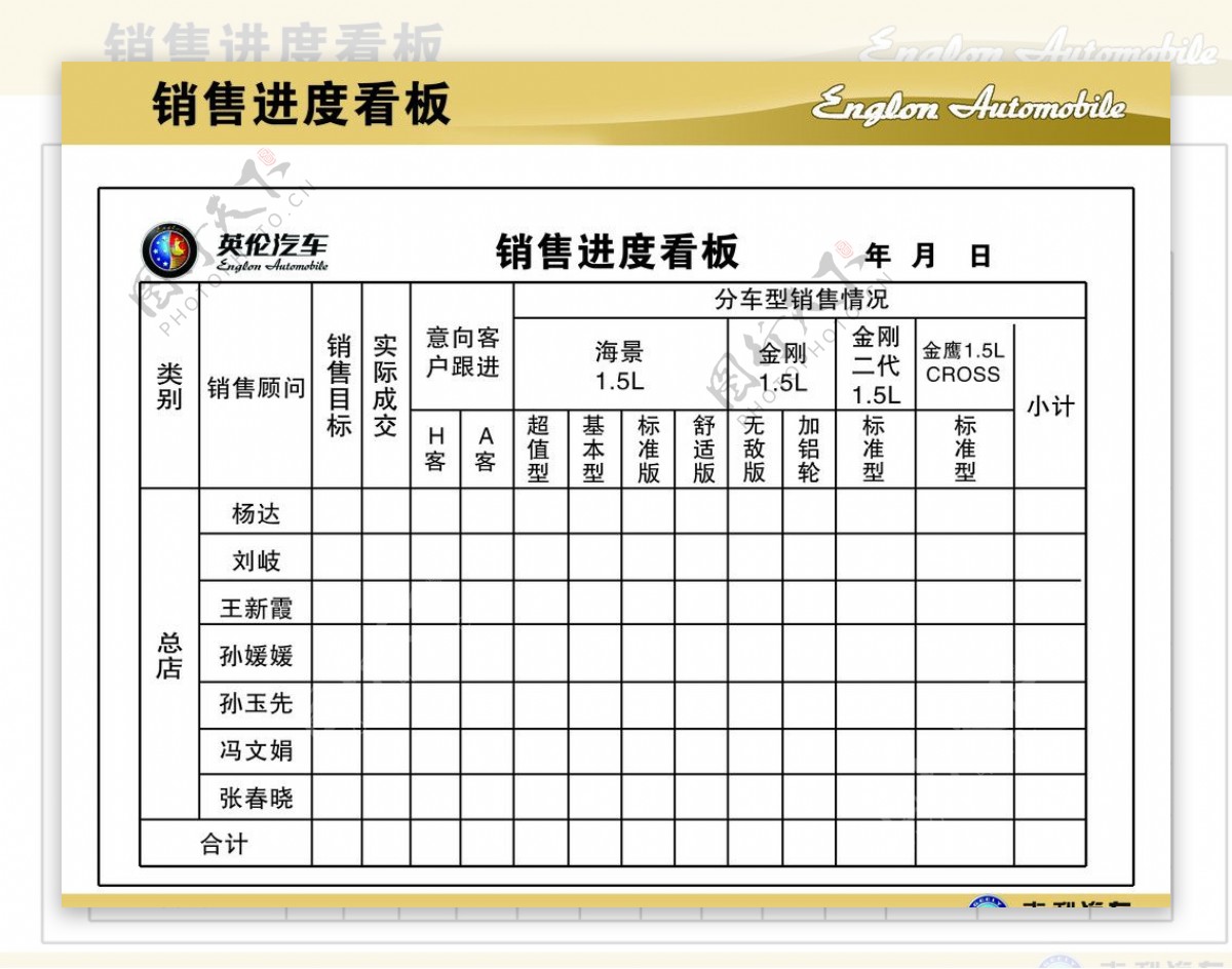 英伦汽车看板图片