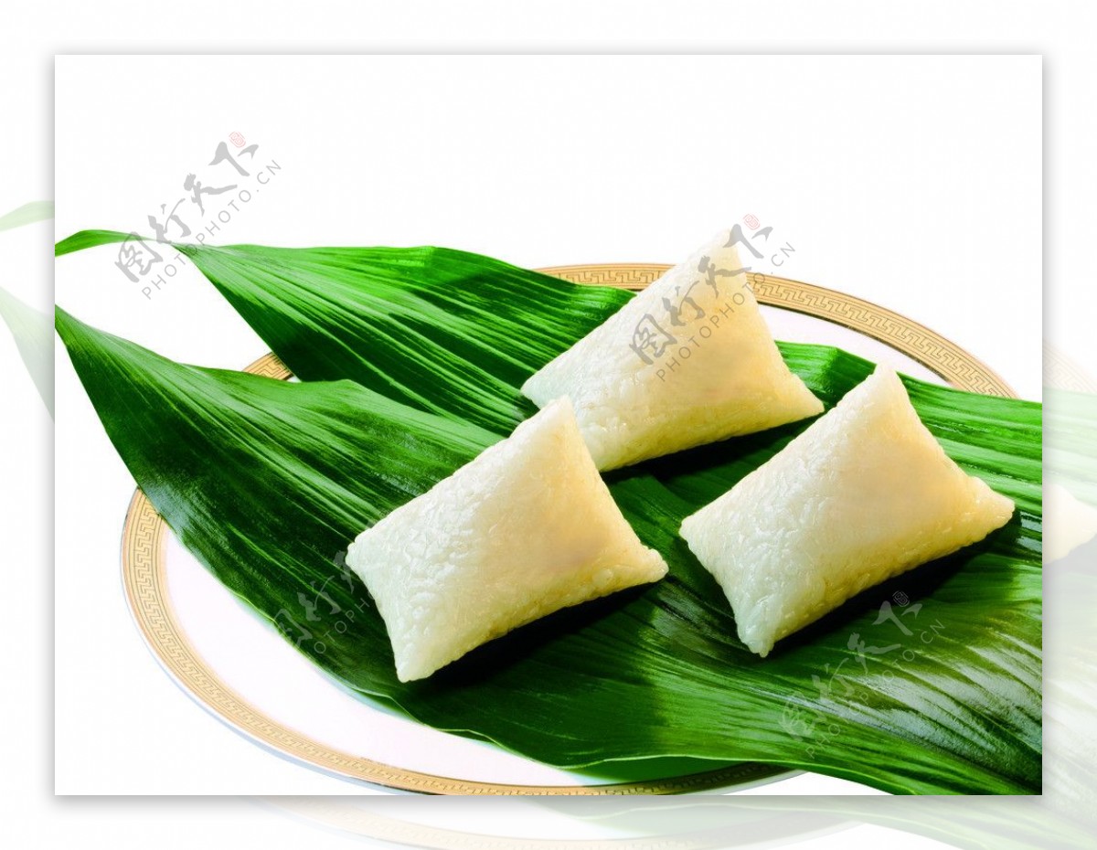 白米粽子图片