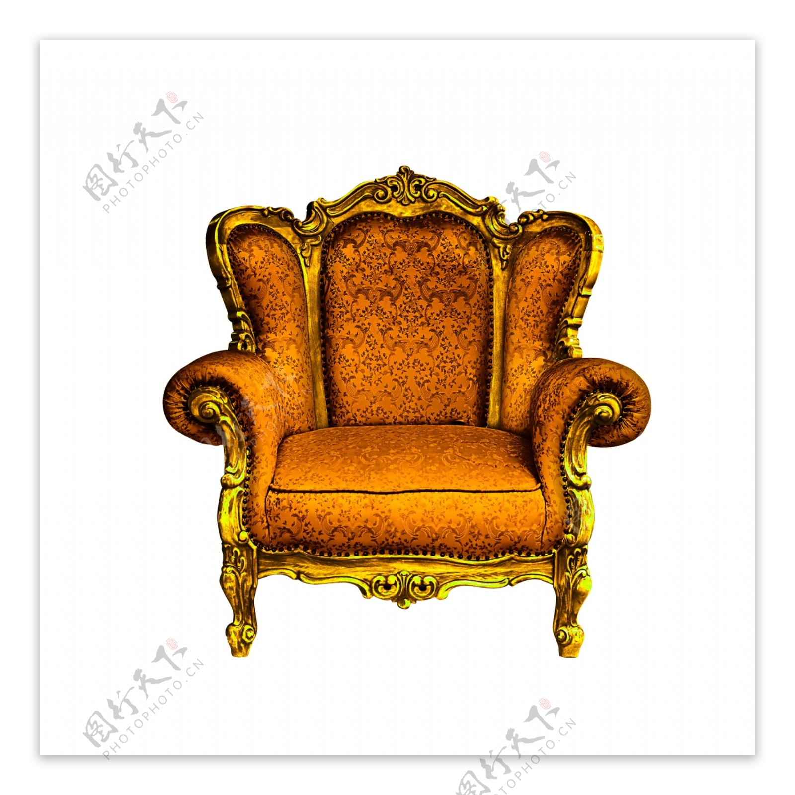 黄金色座椅图片
