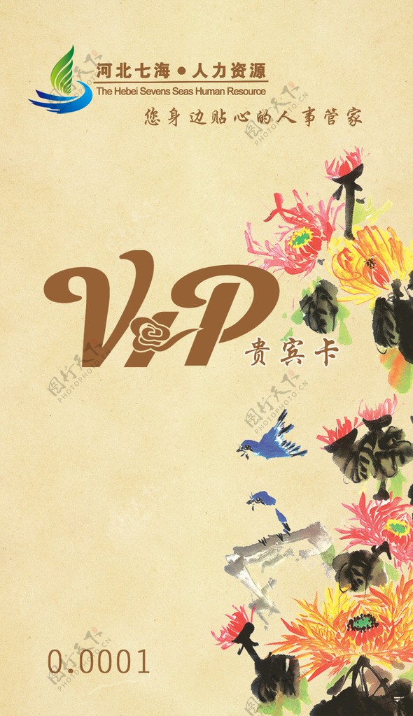 菊花贵宾卡VIP图片