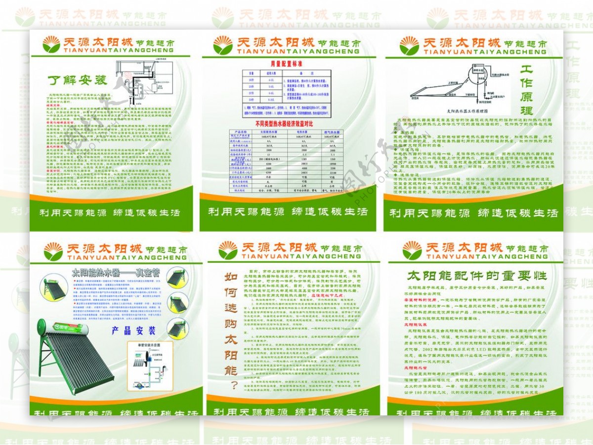 太阳能展板图片