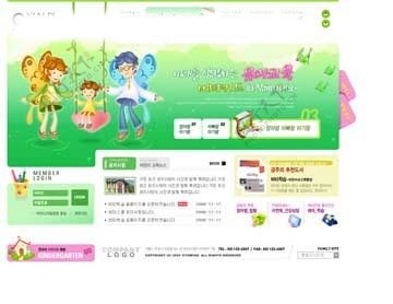 儿童娱乐网站韩国网页图片