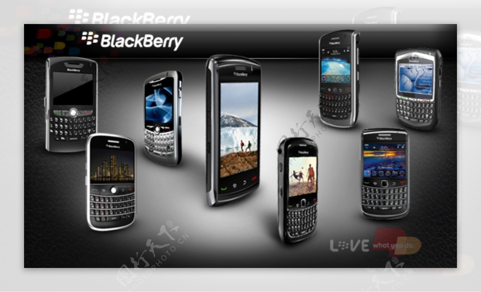 黑莓手机终端网站广告图片