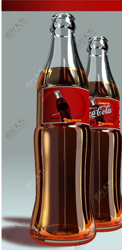 可乐玻璃瓶图片
