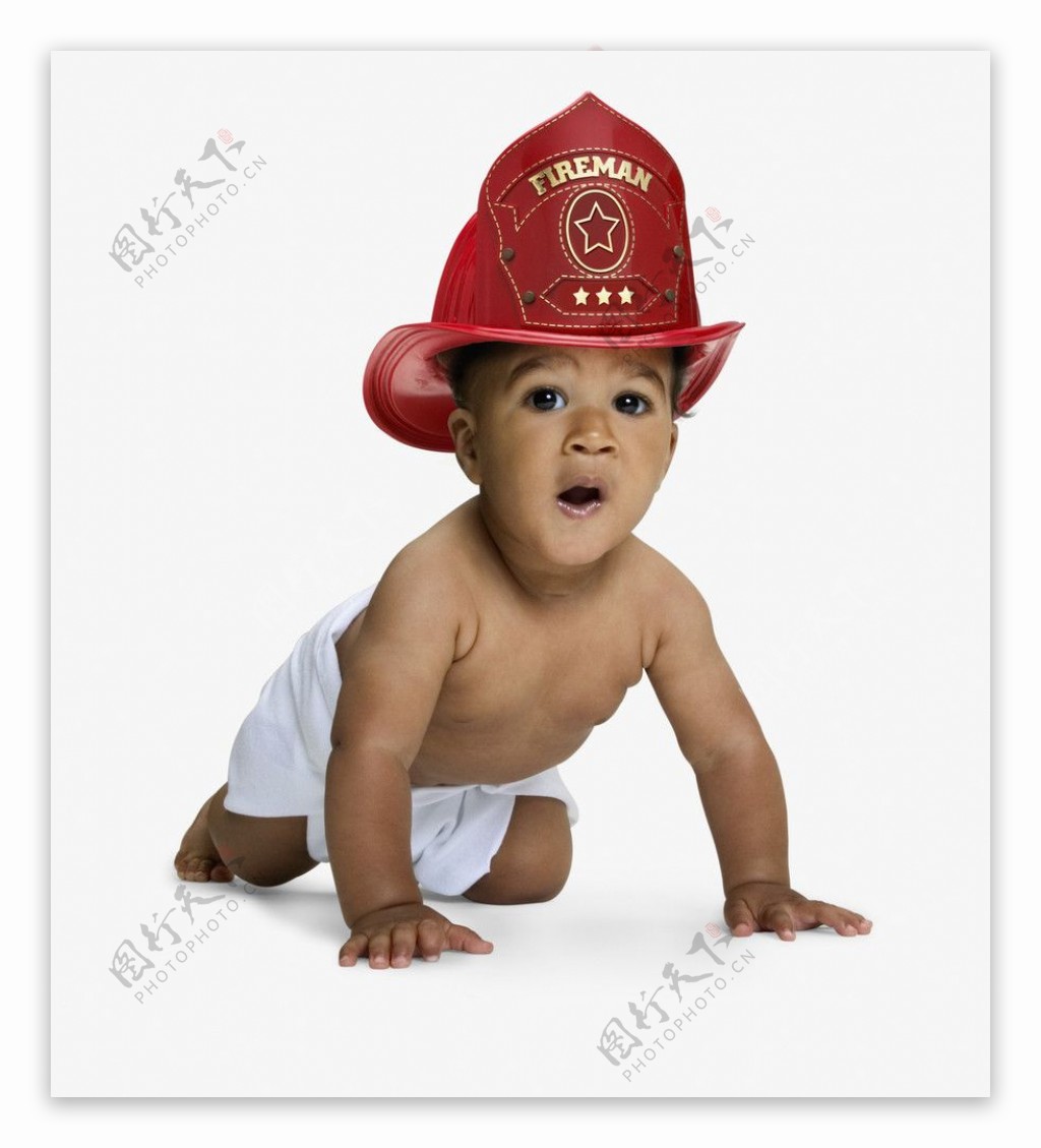 带着帽子的可爱宝宝婴儿图片