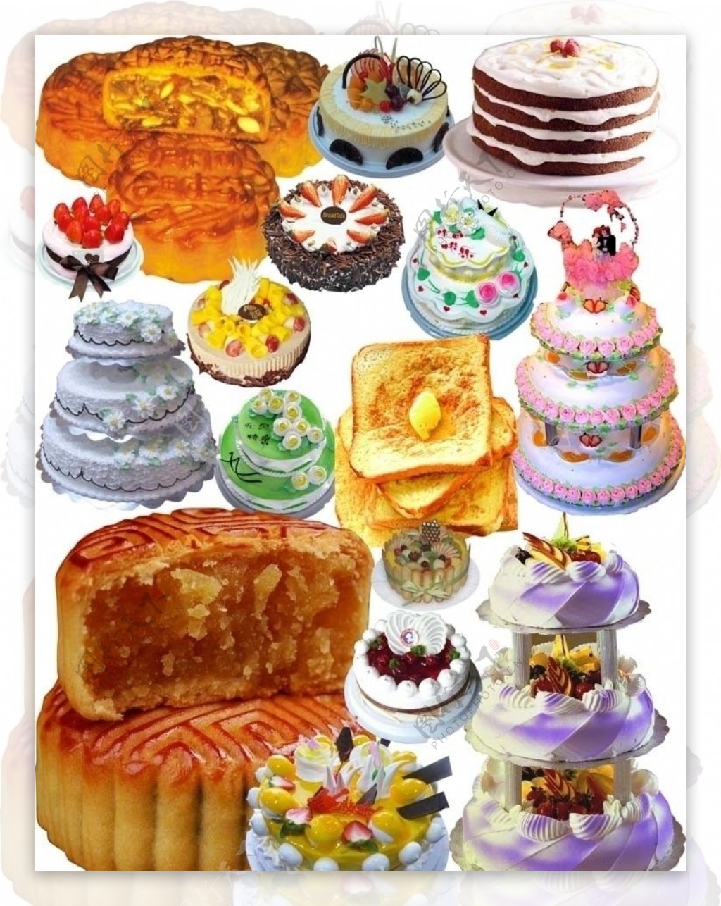 蛋糕面包图片