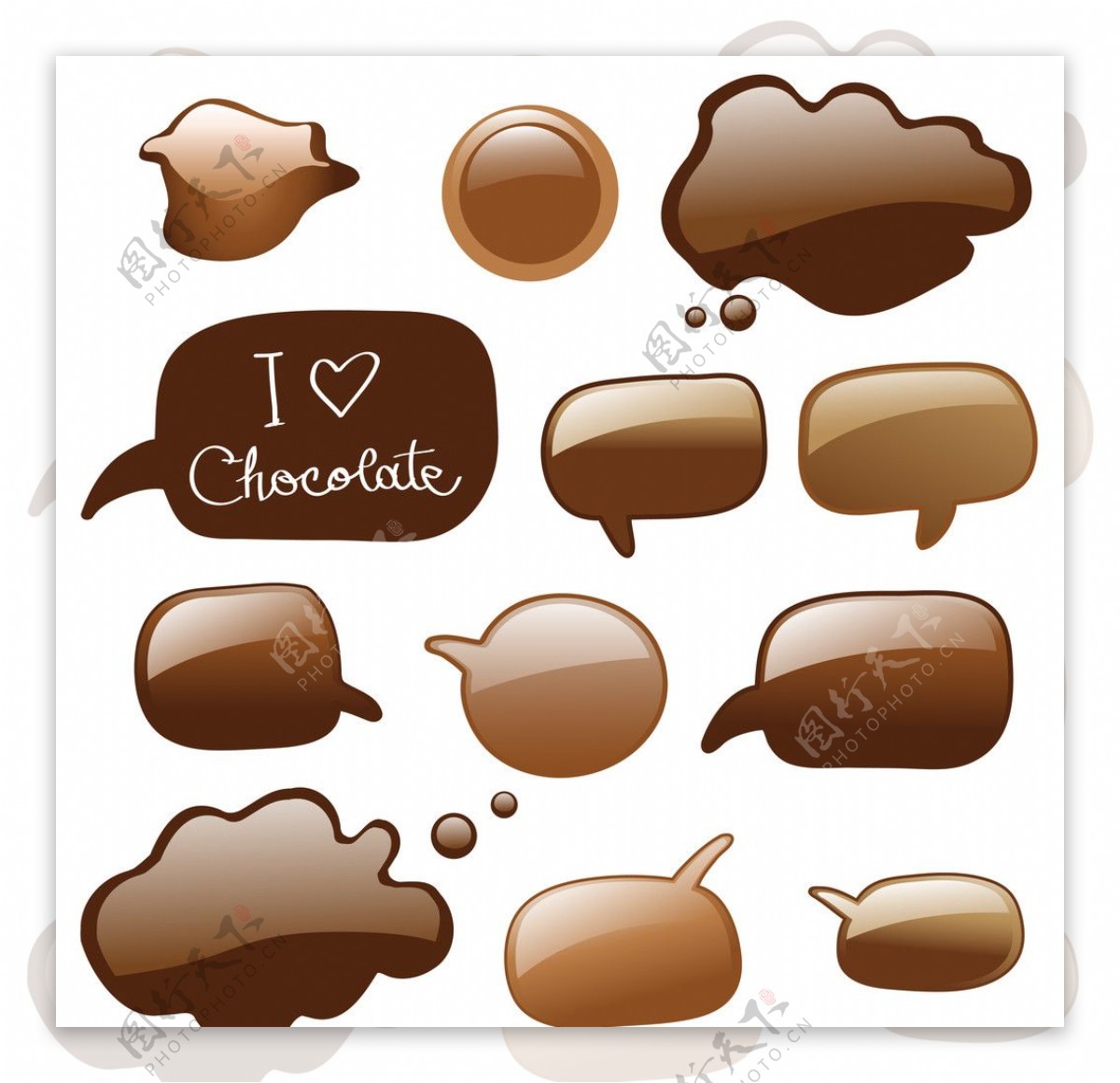 巧克力对话框图片