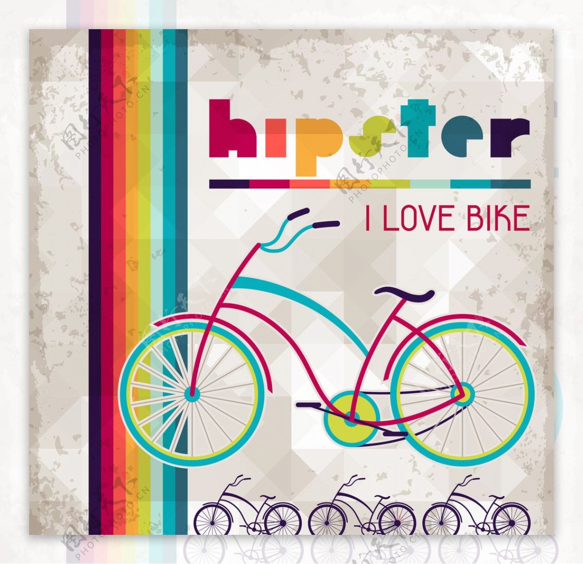 自行车运动海报图片