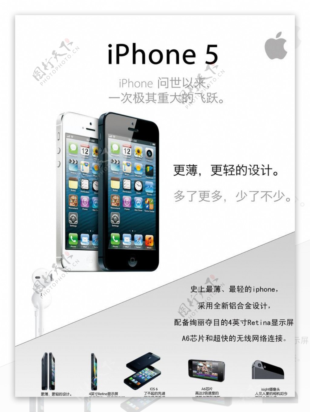 苹果5宣传海报图片
