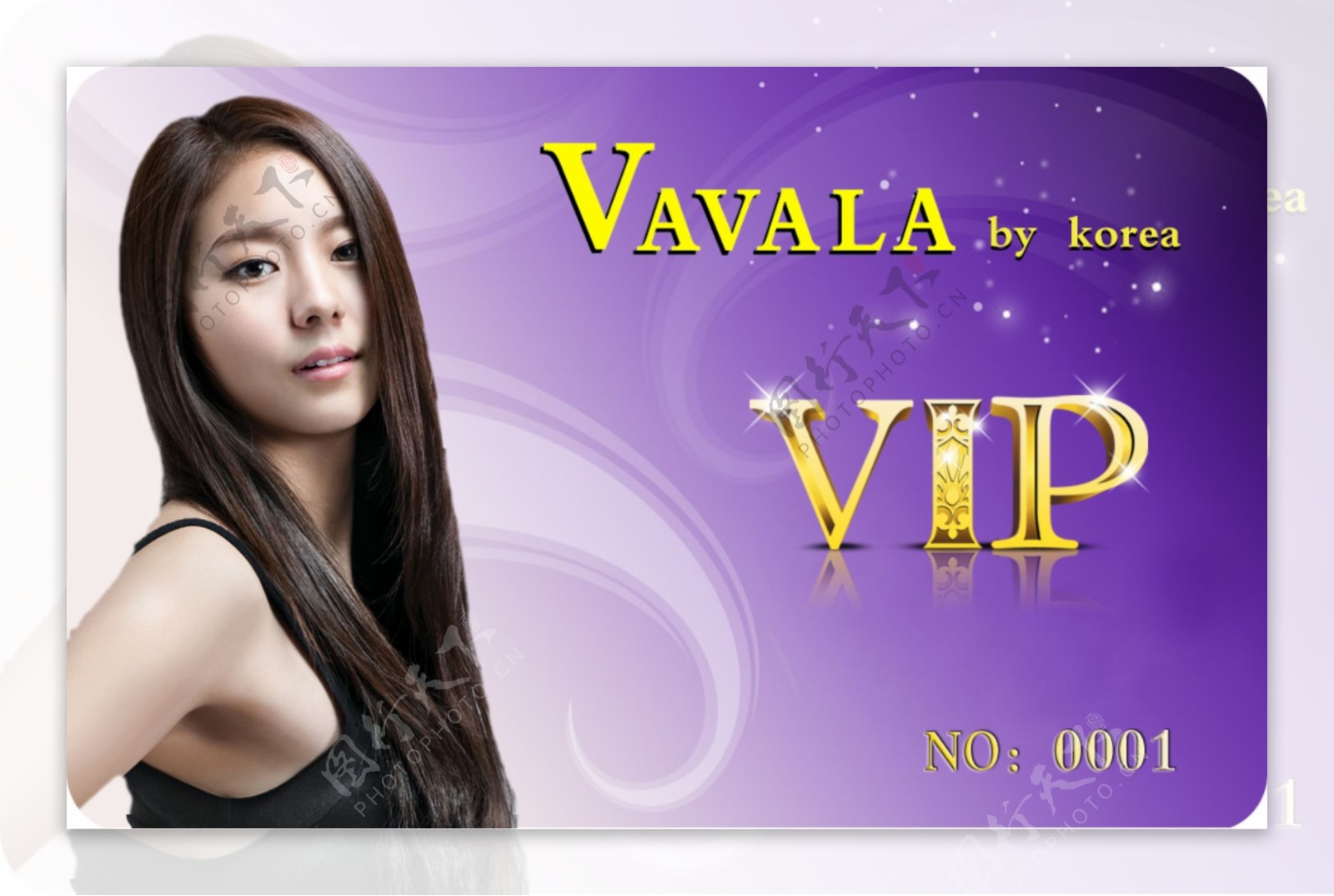 韩国时装店VIP卡图片