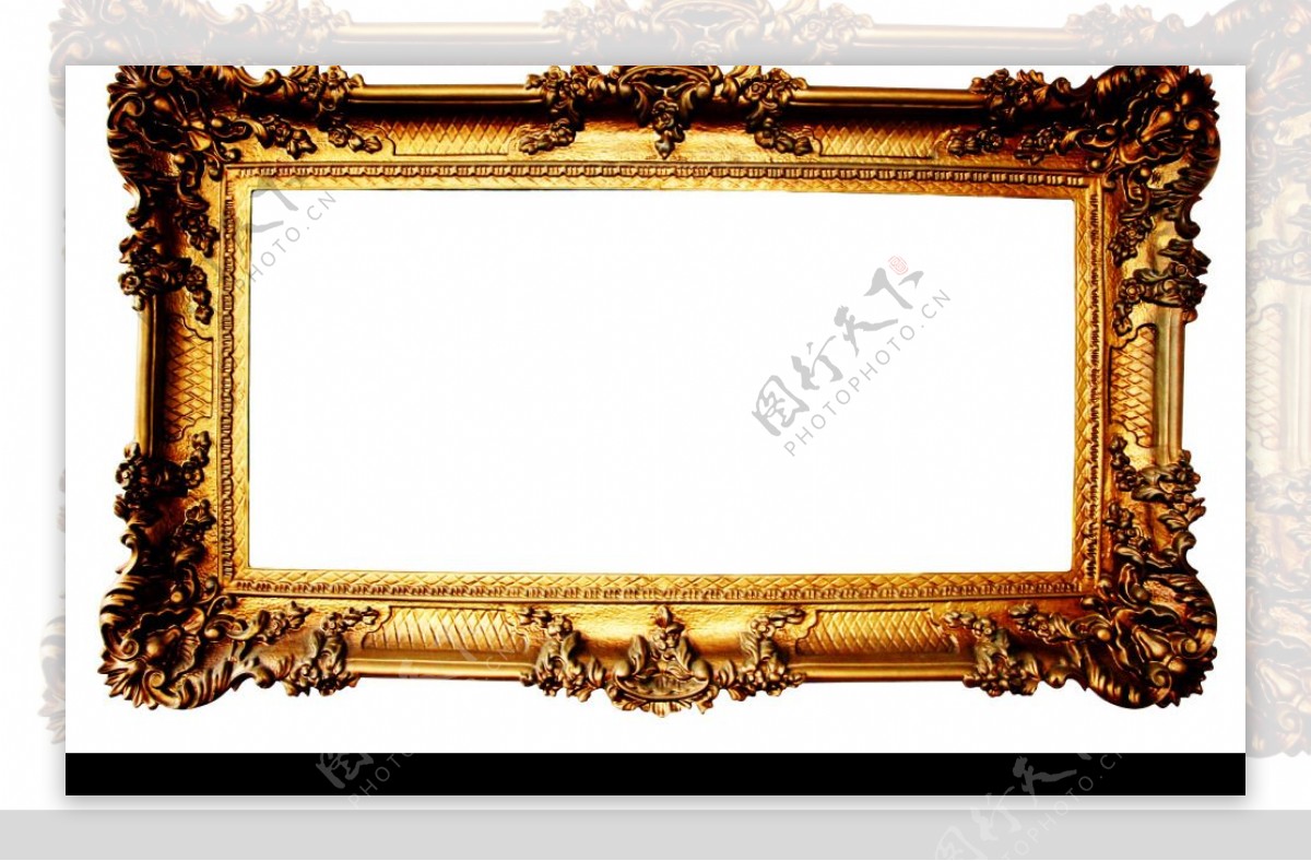 金色欧洲式相框图片