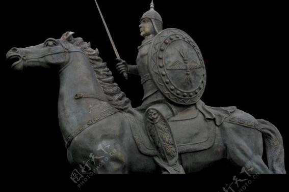 骑马雕像图片