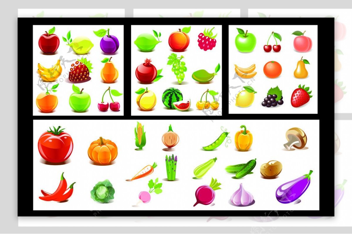 失量水果蔬菜图片