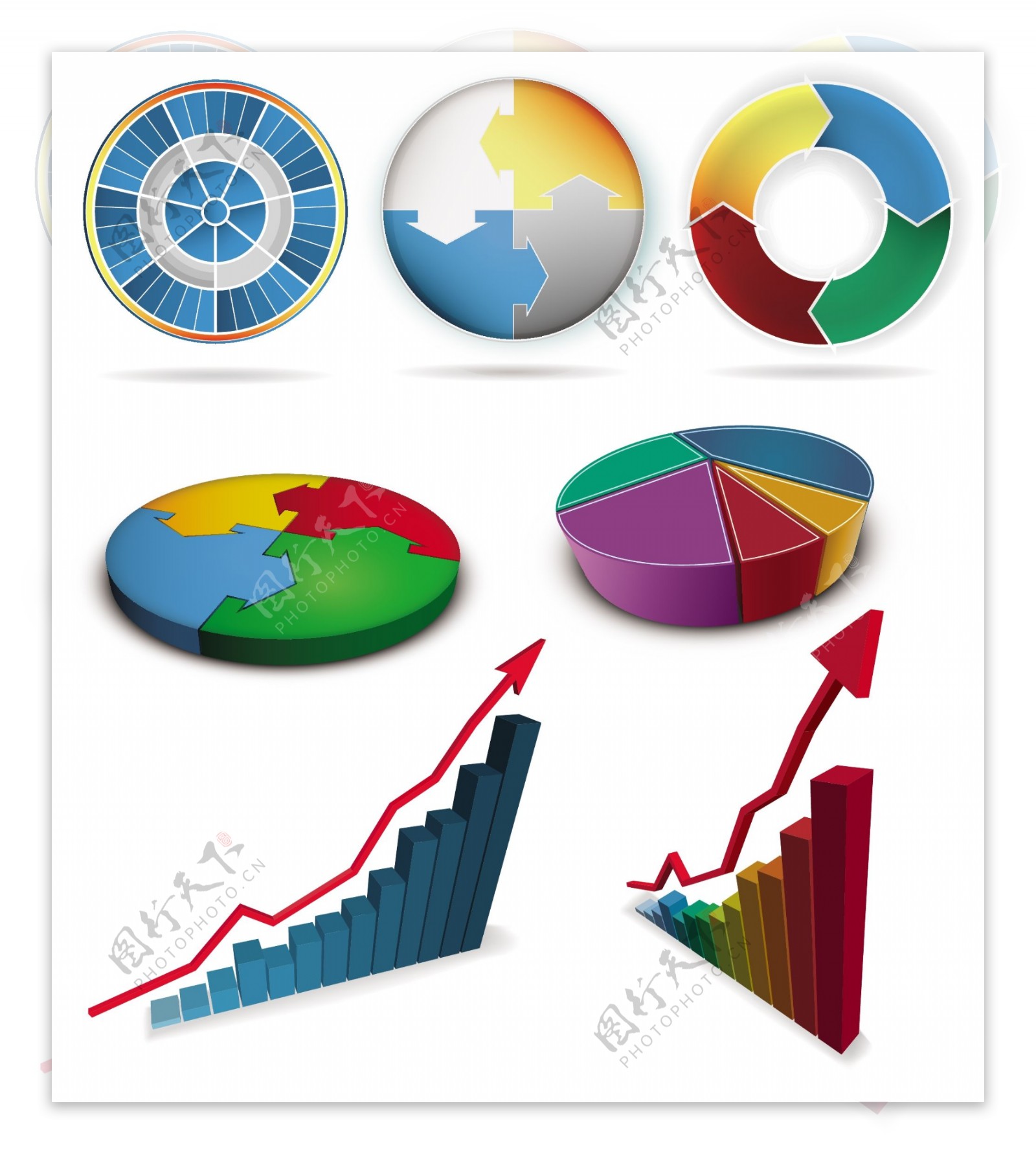 商务金融数据分析图表图片