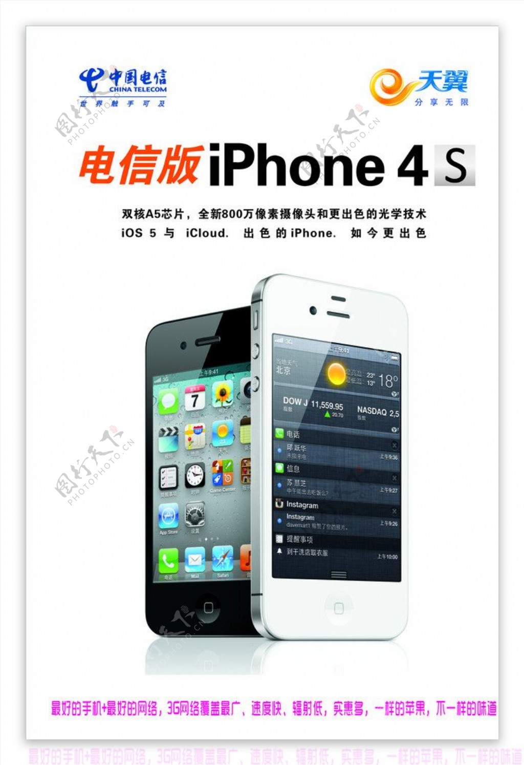 中国电信版iPhone图片