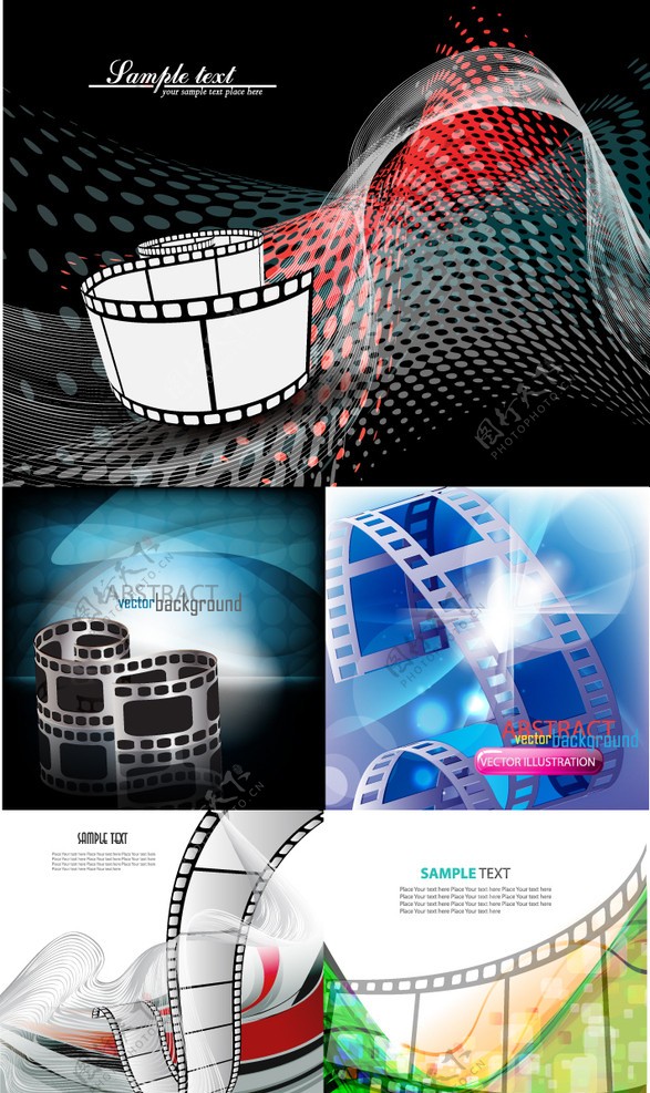 动感电影胶卷图片