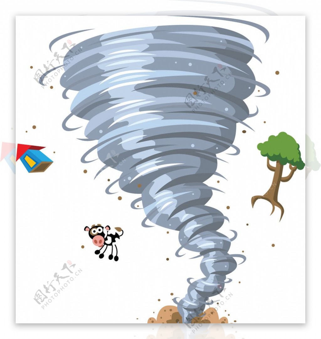 卡通龙卷风图片