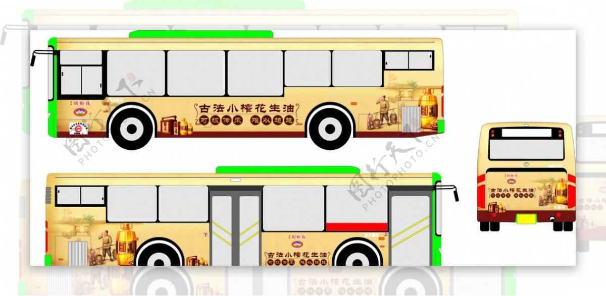 胡姬花公交车图片