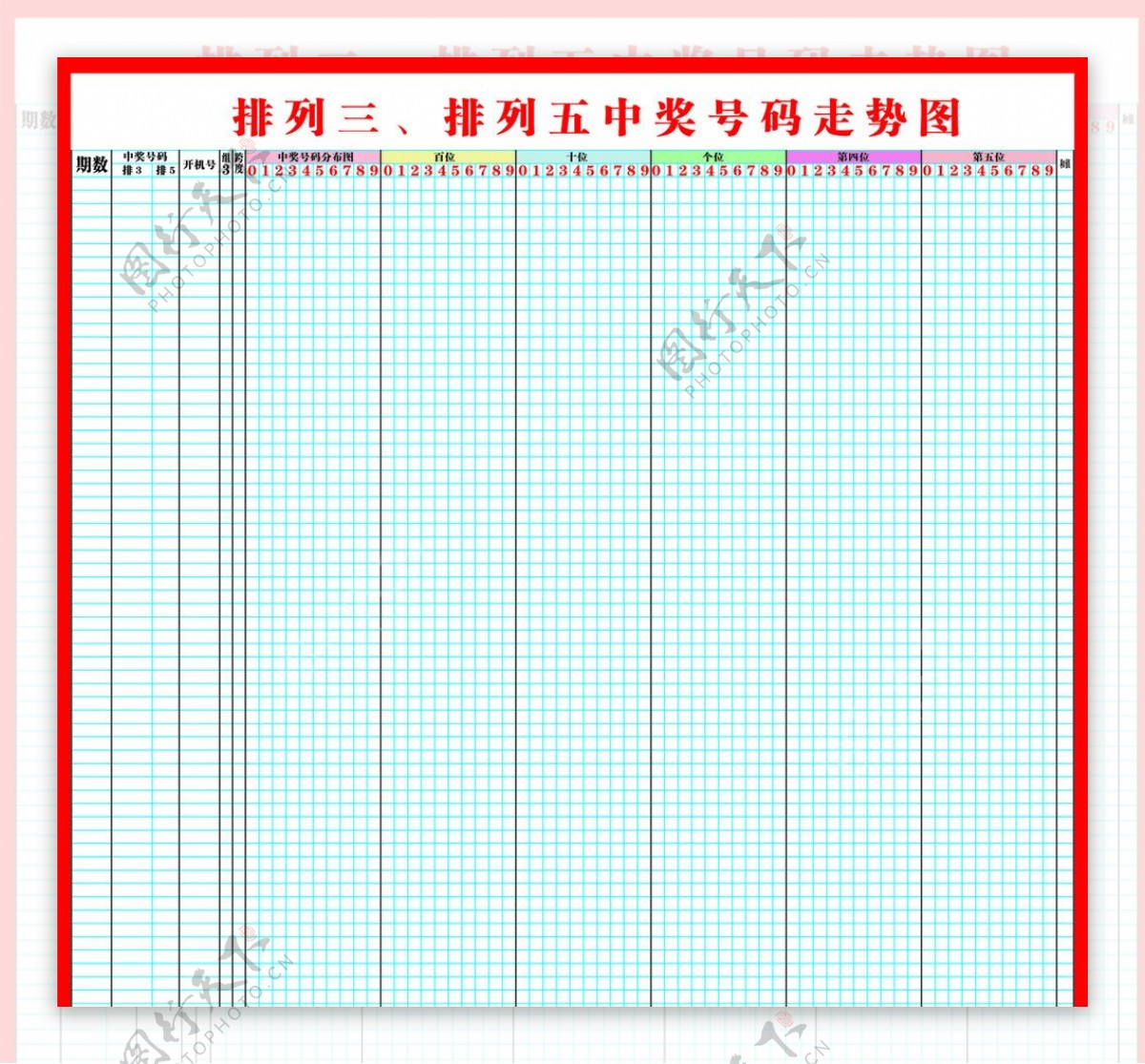 排3排5走势图片