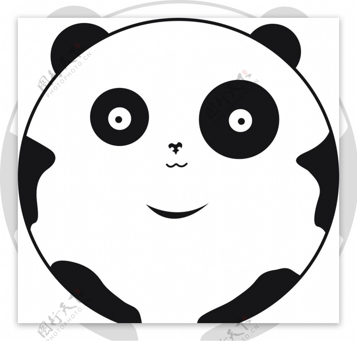 熊猫头panda印花